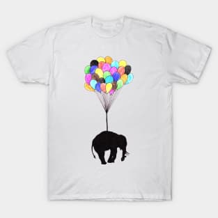 Elephant on balloons T-Shirt